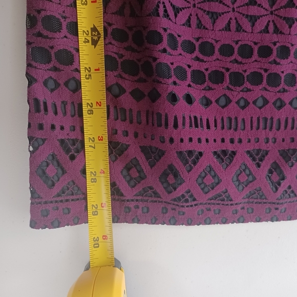 Likely Kakki Sz 4 Off The Shoulder Whimsy Goth Lace Mini Dress - Picture 11 of 14